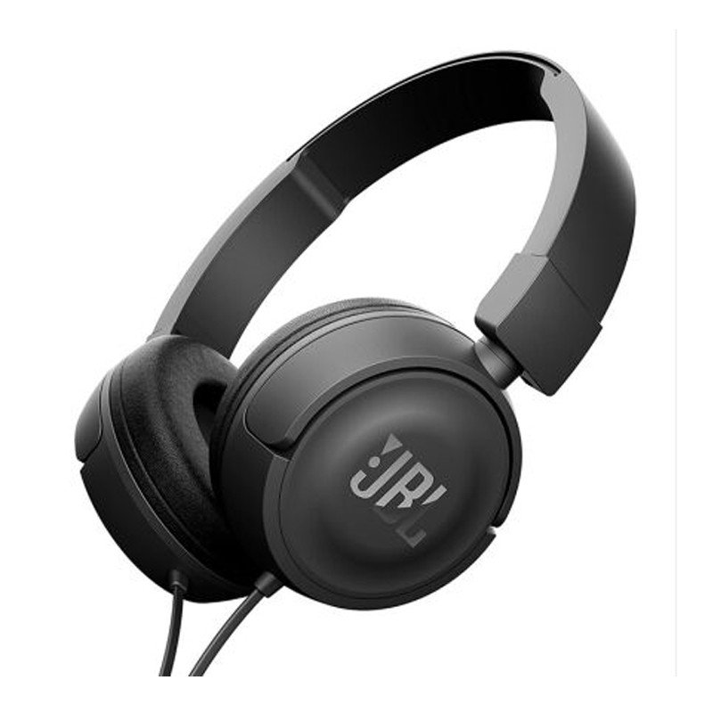 新品 JBL T450头戴音乐耳机安卓苹果通用线控耳机 黑色