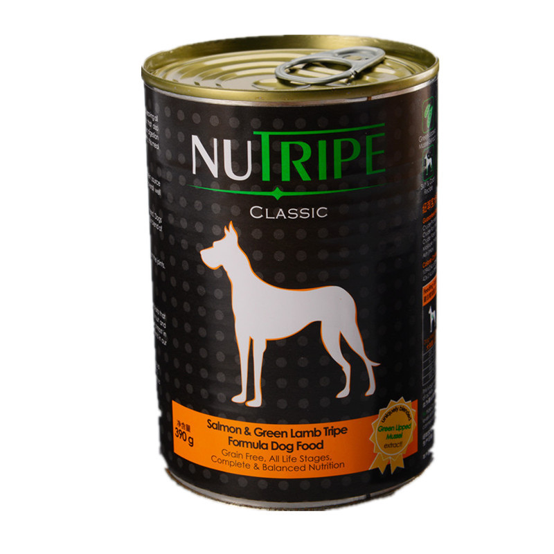 纽萃宝(NUTRIPE)狗罐头390g 三文鱼&鲜草羊肚配方犬罐头新西兰原装进口（含青口贝萃取物）