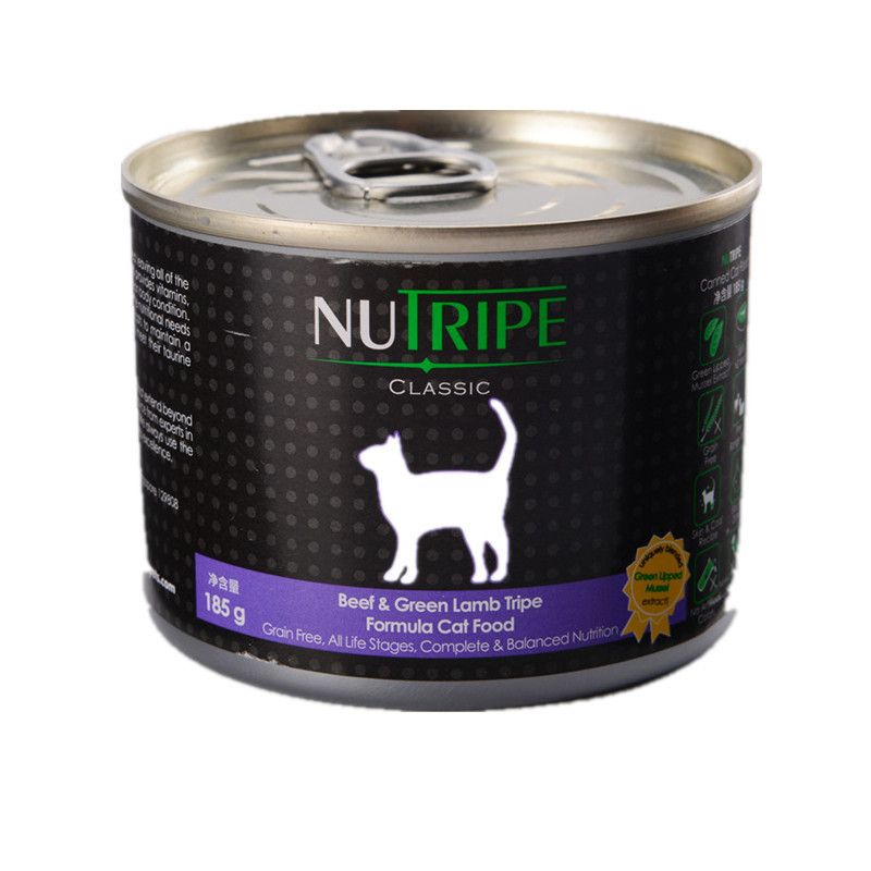 纽萃宝(NUTRIPE)猫罐头185g 牛肉&鲜草羊肚配方猫罐头（含青口贝萃取物）新西兰原装进口