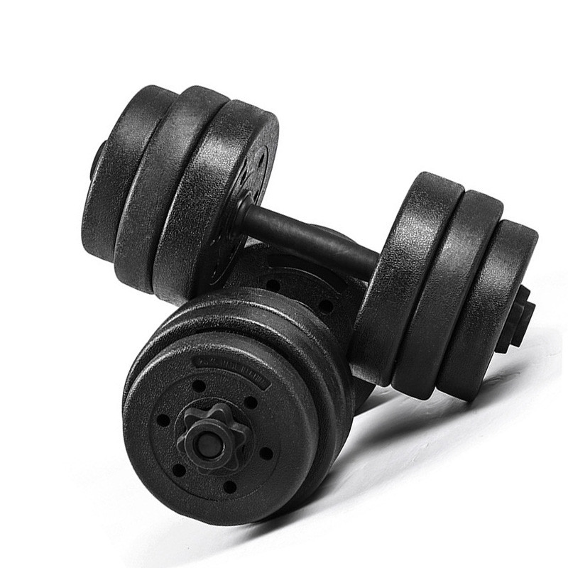 奕坤 健身器材 环保哑铃 男士哑铃体育用品 黑色30kg高清实拍图