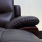 左右现代中式真皮沙发 组合转角大户型客厅头层牛皮沙发DZY2606 转二件反向（C1013深咖色）