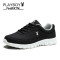 花花公子男鞋运动鞋男网鞋男士休闲鞋男跑步鞋男潮鞋秋季旅游鞋子 黑色(双层） 41码