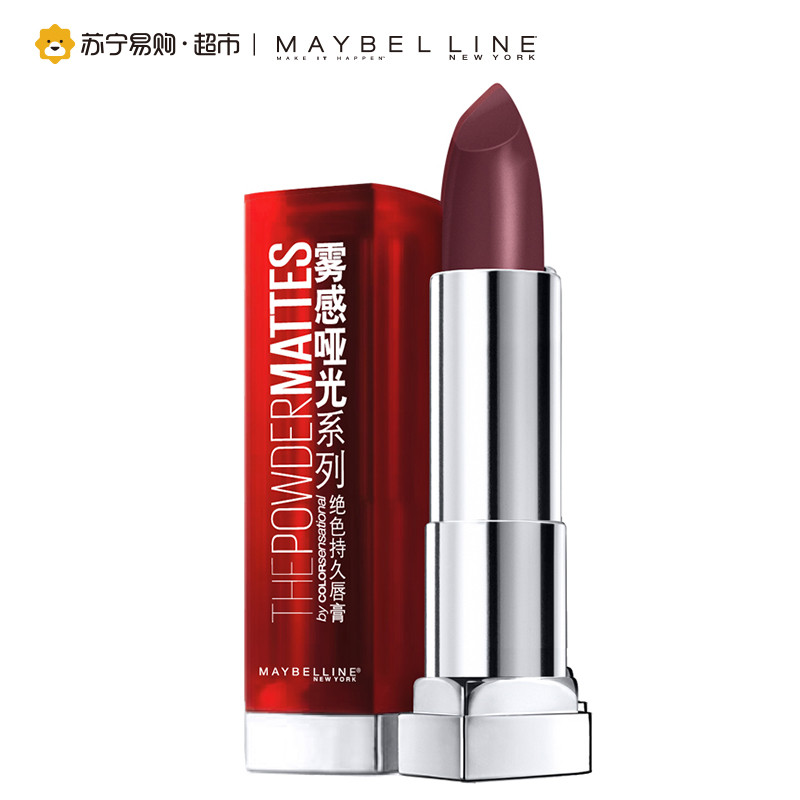 美宝莲(Maybelline)绝色持久唇膏 雾感哑光系列 R11PM 3.9g