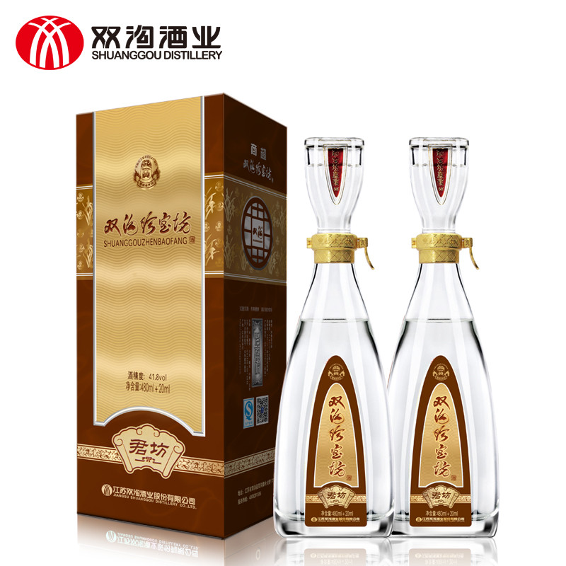 雙溝珍寶坊紅君坊i號42度500ml6瓶品鑑裝口感綿柔濃香型