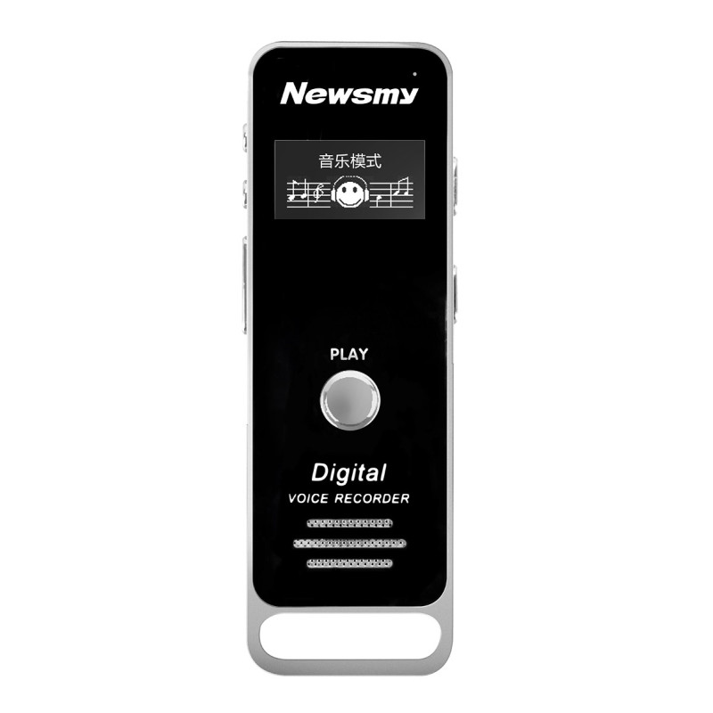 纽曼Newsmy RV51 录音笔 典雅黑 16G 专业高清远距 降噪 微型 声控 外放 MP3播放器 定时录音