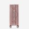 探路狼新款时尚复古拉杆硬箱20/24寸超静音万向轮旅行箱磨砂防划抗压行李箱防撞击包角登机箱男女通用托运箱海关密码锁皮箱 24寸/托运【拍下即送豪华九件套】 奢华银/拉链