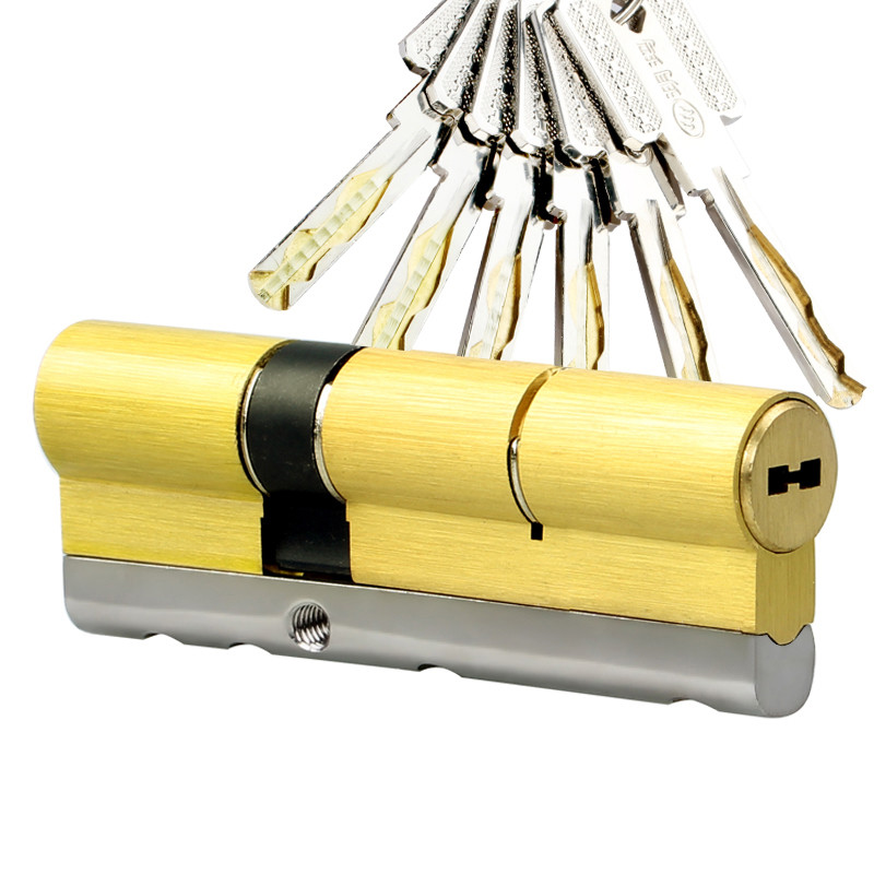 玥玛锁芯 c级锁芯 防盗门锁芯 超b级锁芯 防断打防锡纸防技术性开启锁芯 750-ZA6系列 80中分:40.0+40.0