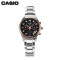 Casio/卡西欧休闲时尚金属表带潮流石英表情侣表EF-530P-1A SHN-5003PS-7A