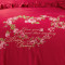 婚庆刺绣八件套甜蜜假期 红色 1.5m床（203*229cm）