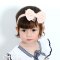 2017新品简约小清新多款多色可选韩国女童发饰儿童发带 婴儿头饰可爱卡通女孩子头花 公主宝宝发箍 9#绿色蝴蝶结
