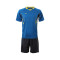 etto英途短袖足球服套装光板球衣吸湿排汗比赛服训练队服SW1120 L 蓝色