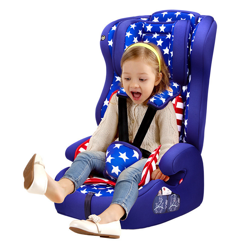 鸿贝 儿童安全座椅 婴儿车载安全座椅 9个月-12周岁 三点式安装 EA 美国队长
