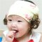 0-1岁韩国婴儿发带发饰春夏秋季女童女宝宝假发带儿童拍照头饰2017新品简约小清新多款多色可选 0010三朵花发带玫红