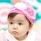 0-1岁韩国婴儿发带发饰春夏秋季女童女宝宝假发带儿童拍照头饰2017新品简约小清新多款多色可选 大蝴蝶结大花朵发带粉