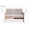 淮木（HUAIMU） 日式单人沙发小户型双人椅布艺实木小沙发椅宜家休闲椅卡座咖啡椅 草绿色