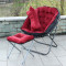淮木 单人沙发折叠沙发椅家用休闲椅 懒人沙发 双人布艺沙发7765 单人玫红