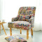 淮木（HUAIMU） 北欧布艺沙发椅 客厅卧室阳台 美式单人咖啡厅休闲简约小沙发837 草绿色pu皮