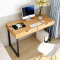 淮木（HUAIMU）电脑桌简约现代办公桌单人电脑桌家用台式桌子写字台 120cm黑柳木色
