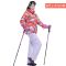 嘟嘟美倍尔 2016冬季女士滑雪服套装户外防风防水保暖冲锋衣单双板滑雪衣 L 灰衣黑裤