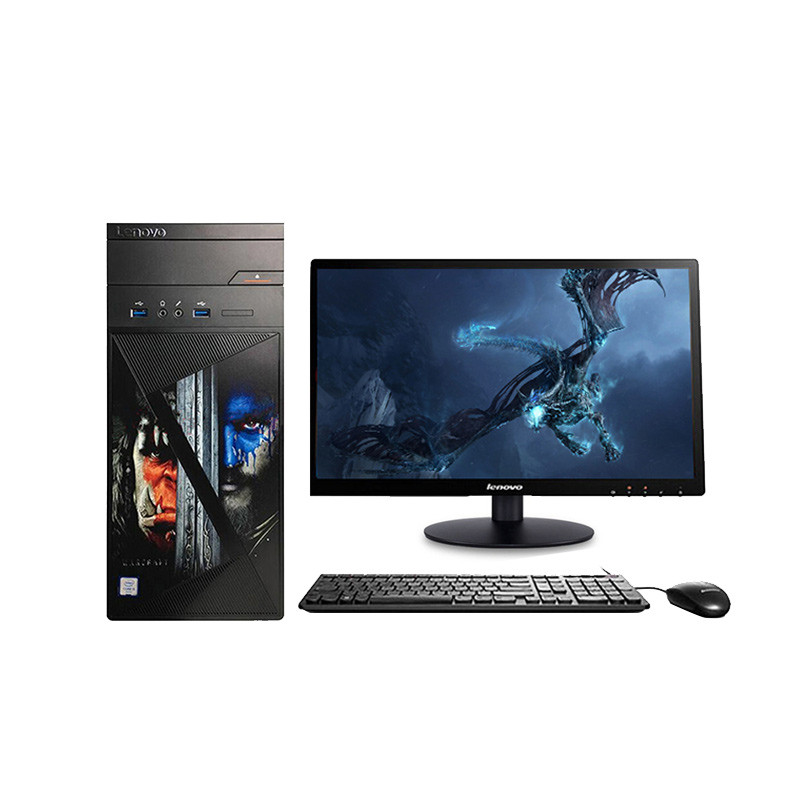 联想(Lenovo)5060 台式机 21.5英寸双超屏(I5-6400 8G 1T 2G独显 魔兽定制版 DOS)