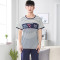 甜妹子 睡衣纯棉男春夏季短袖短裤运动圆领家居服套装 XXL（180） 8749款