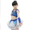 嘟嘟美倍尔 儿童舞蹈表演服装男女童爵士现代舞演出服套装舞台表演服舞蹈服 男款蓝色