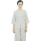 嘟嘟美倍尔 棉麻瑜伽服套装禅修服团体活动套装 工作服户外运动瑜伽服 本白色