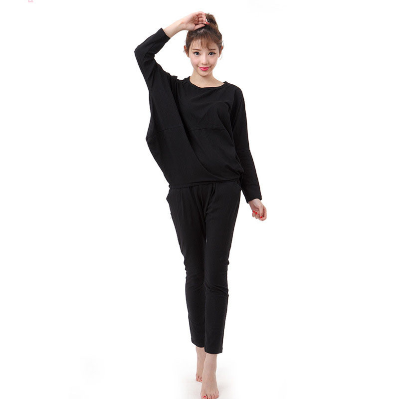 嘟嘟美倍尔 夏季款瑜伽服女套装健身舞蹈瑜珈居家服户外运动瑜伽舞蹈9648 均色