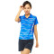 川崎(kawasaki)专业羽毛球服运动T恤男女情侣短袖1 男-翻领T恤T1011红色 XL