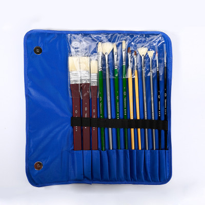 狼毫水粉笔 油画笔套装 13支套装 考试用笔 美术用品 13支套装 油画笔
