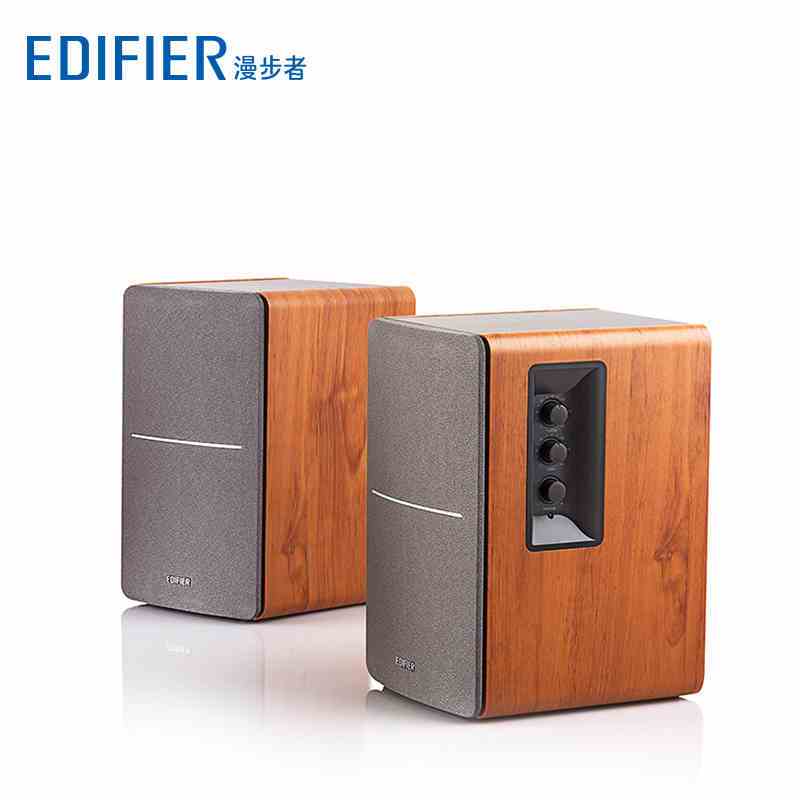Edifier/漫步者 R1200TII 重低音多媒体电脑音箱2.0木质书架音响