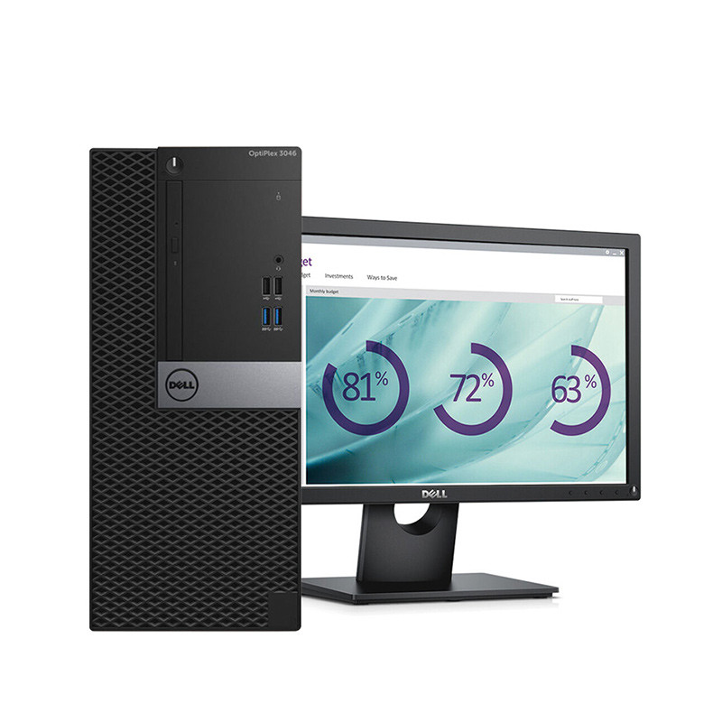 戴尔(DELL)商用Optiplex3046MT台式电脑 19.5英寸屏（六代i3 4G 500+128G固 W7H）