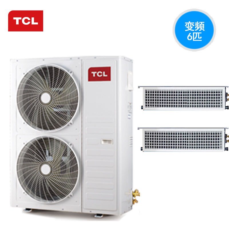 TCL中央空调变频家用暗藏式风管机/多联机 6匹一拖二TMV-Vd140W