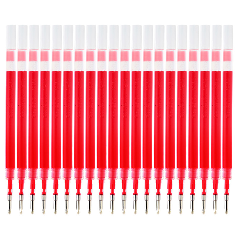 PaperMate 缤乐美意趣中性笔笔芯NMR1 0.5mm红纸盒装20支 商务办公学生学习用品 日常书写替换芯 红色