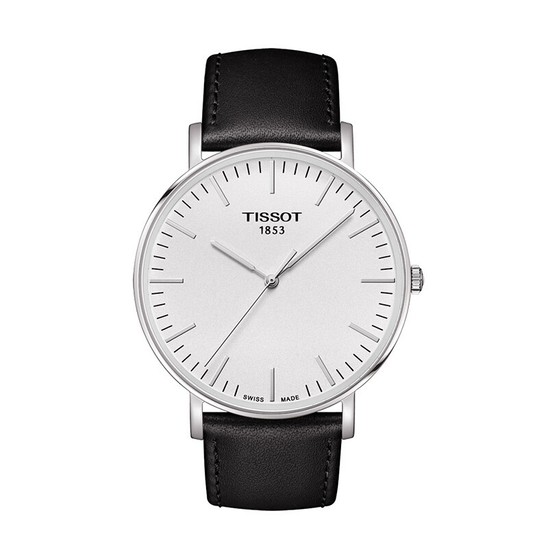天梭 Tissot 男士魅时系列石英大表盘中性表盘男女通用表 T109.610.11.077.00 T109.610.16.031.00