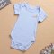 婴儿连体衣服夏季新生儿三角爬服包屁衣男女宝宝短袖薄款哈衣2017新品夏季可爱简约休闲居家连体衣夏天 73cm(73cm/建议62-70cm 紫色【超薄透气
