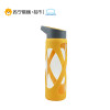 乐扣乐扣(lock&lock)玻璃水杯耐热玻璃杯 透明 隔热杯套 防摔创意便携LLG931(510ml)不保温