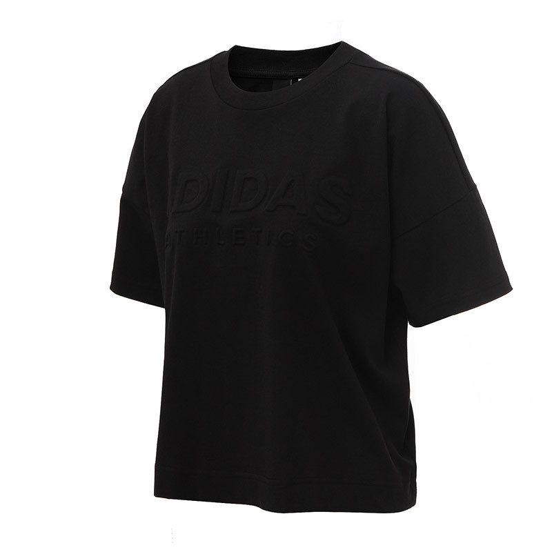 adidas阿迪达斯女装短袖T恤2017新款运动服BP7942 XS 黑色BP7942