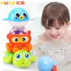 汇乐玩具（HUILE TOYS）水陆小纵队 569 戏水套装宝宝洗澡喷水乌龟婴儿浴室玩具