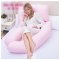 孕妇枕头护腰侧睡枕睡觉侧卧u型枕多功能用品抱枕托腹靠枕2017新品可爱卡通简约纯色妈咪枕头孕妇枕 月亮米黄