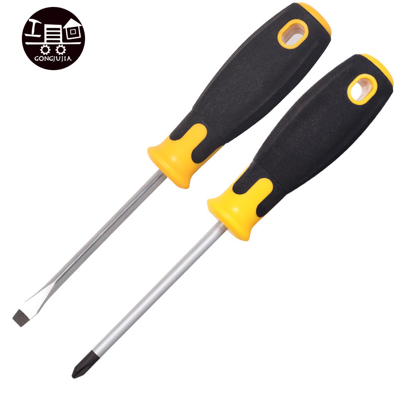 [苏宁自营]工具家 FS017-1G 2件套木塑防滑防油手柄十字一字起子螺丝刀套装