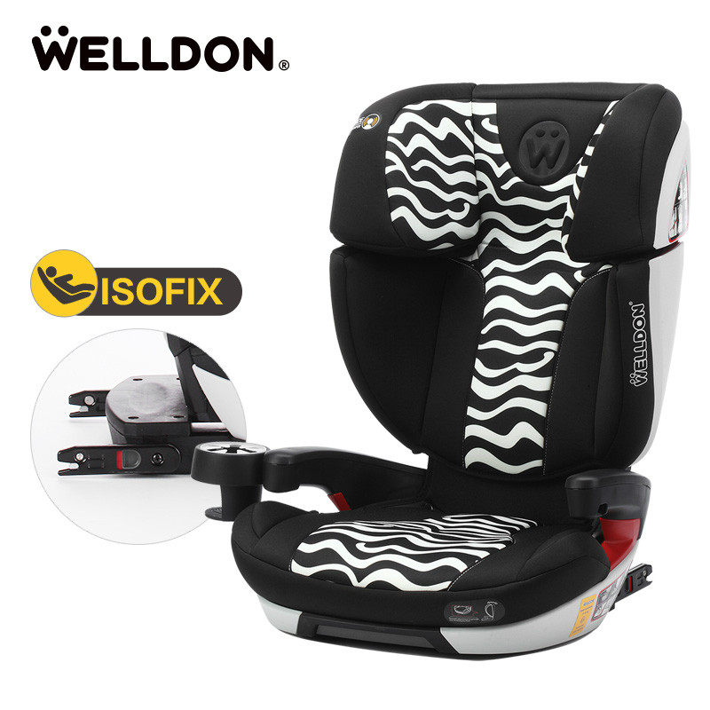 惠尔顿（welldon）汽车儿童安全座椅ISOFIX接口 茧之旅FIT（3-12岁） 斑马