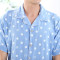 茵珠麗YinZhuli 2017夏季新款全棉开衫居家服男短袖长裤简约情侣睡衣 夏天纯棉男士女士休闲家居服套装女夏9032 男款2XL码 图色
