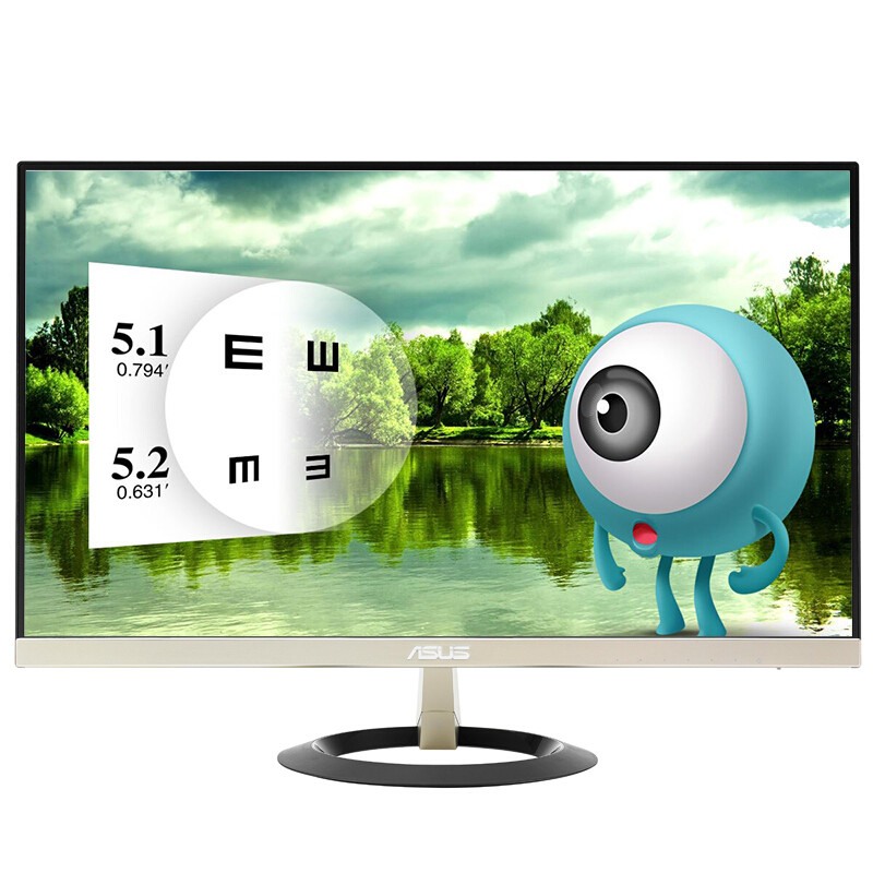 华硕（ASUS）VZ279H滤蓝光显示器 – 27英寸, IPS屏幕, 纤薄设计, 窄边框