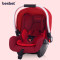 besbet婴儿提篮式儿童安全座椅汽车用车载便携新生儿宝宝安全摇篮 波尔多红