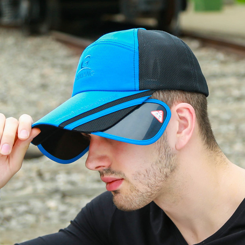 2017款遮阳棒球帽男女通用可伸缩夏天防晒透气鸭舌帽骑车防紫外线太阳