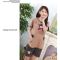 南极人情侣睡衣女睡衣男短袖夏天可爱韩版可外穿夏季卡通家居服套装D1021 L 女1715