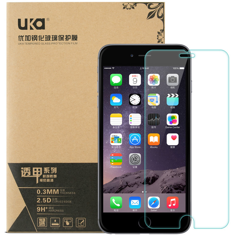 优加 苹果6/6s plus/iPhone6/iPhone6s钢化膜/手机膜/保护膜/抗蓝光/高清钢化玻璃膜手机保护贴膜
