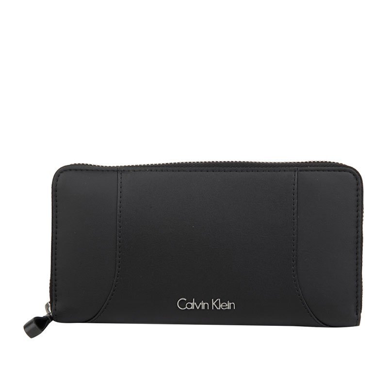 CALVIN KLEIN 卡尔文·克莱因 拉链长款钱包 K60K602086 黑色