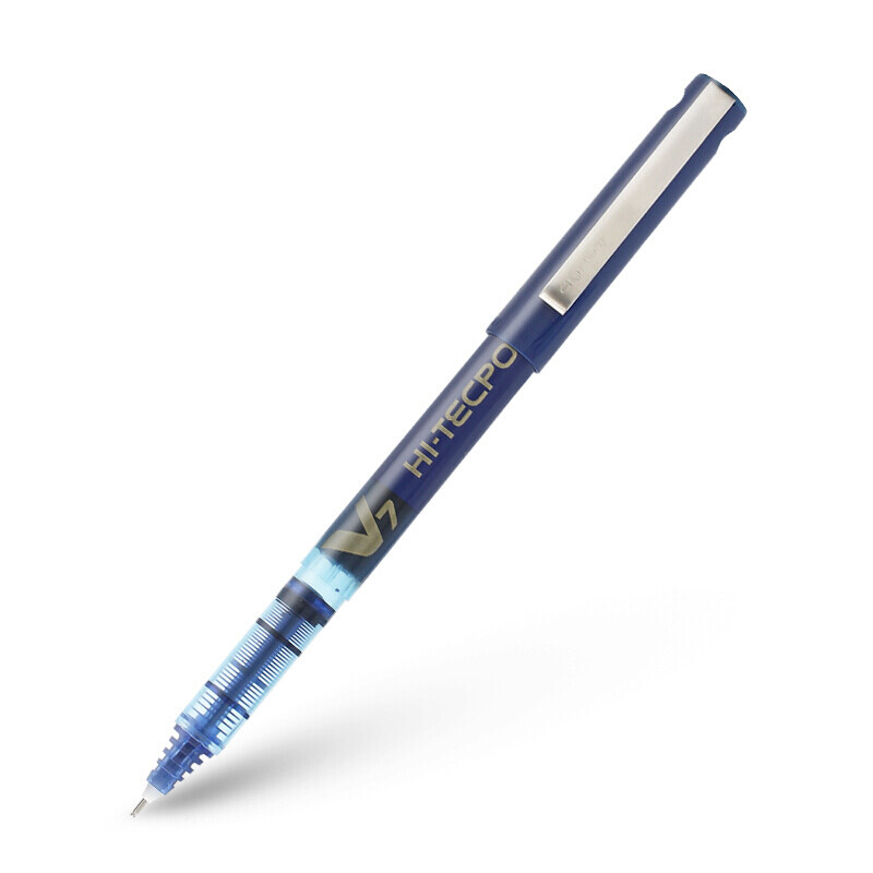 日本PILOT百乐BX-V5/V7水性笔针管走珠笔耐水性水笔 V7蓝色(0.7mm)